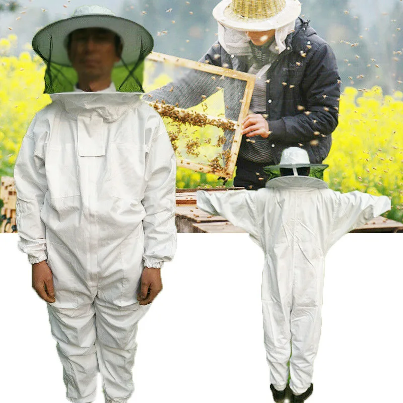

Comfortable Cover Beekeeping Suit Elasticated Pro Protective Equipment Veil Beekeeper Full Body Smock Accessory