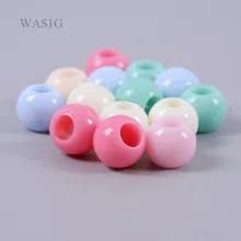 Красочный плетёный шарик для волос 50 шт пластиковый дредлок шарик для волос s 6 мм большое отверстие дредлок шарик/кольцо для плетения наращивание волос