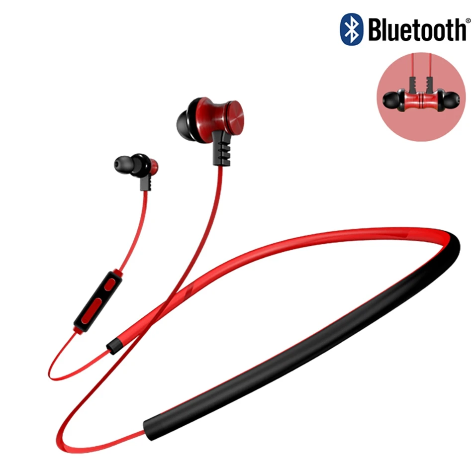 Icoque Wireless Bluetooth Earphone Metal Magnetic Hifi Stereo Headphones with Mic for Phone Xiaomi Sony iPhone In-ear earphones  (14)