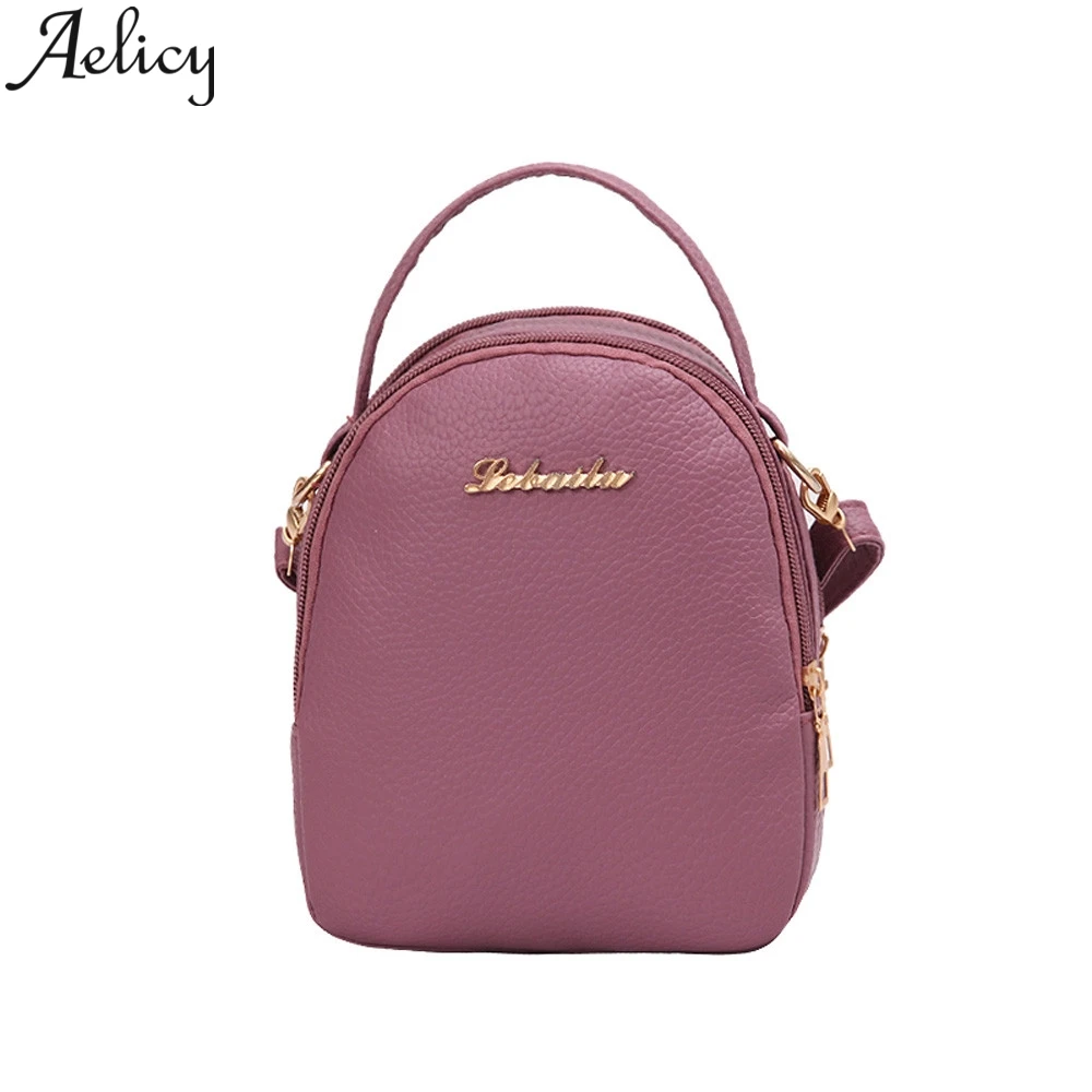 

Aelicy 2019 Fashion Leather Shoulder Bag Ladies Tote Handbag Messenger Bags Casual Small Style Rucksacks Shopping Bag Girls