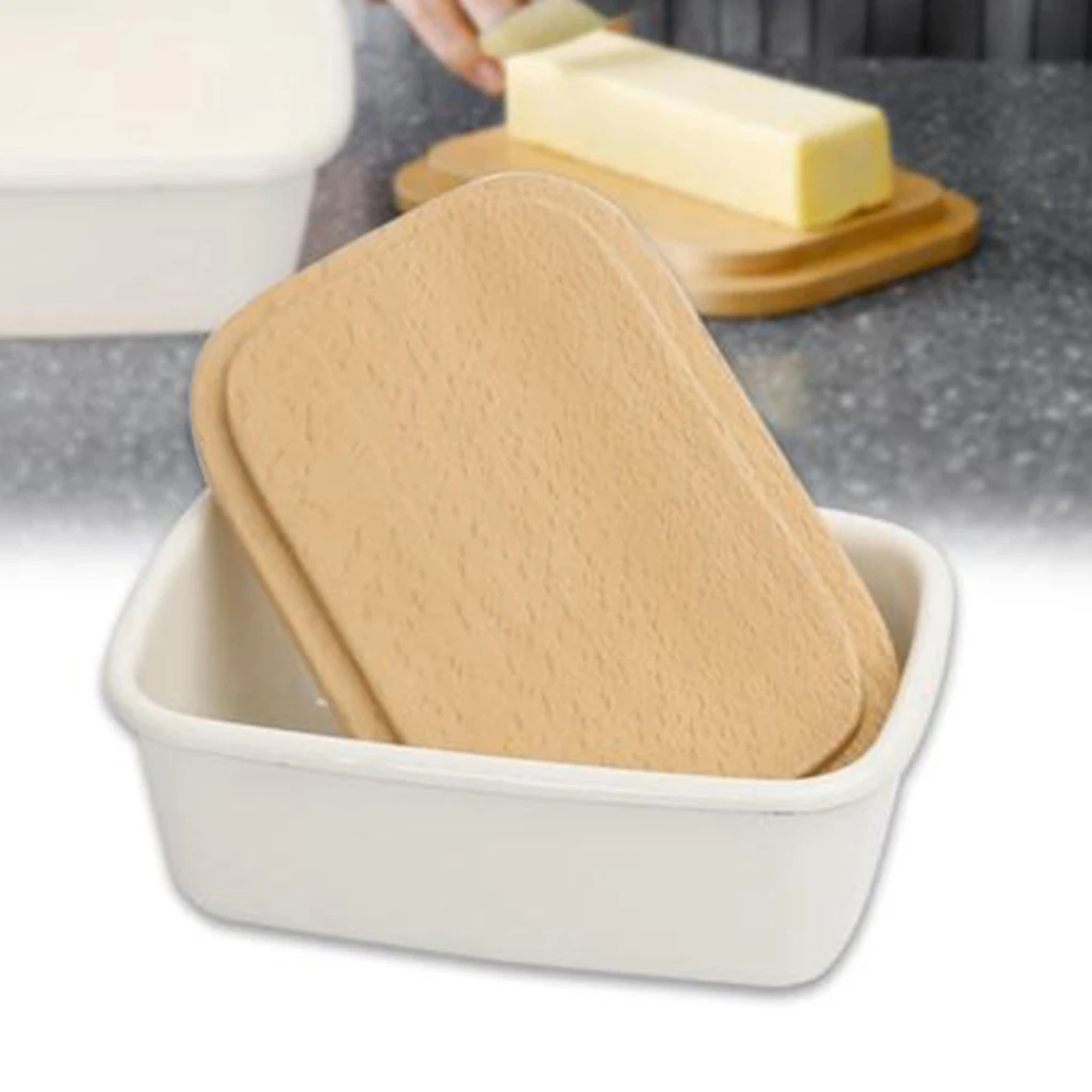Butter Dish Box Holder Airtight Butter Keeper Kitchen Storage with Lid 2 Sizes to Choose