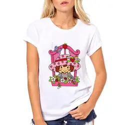 Клубничная футболка для девочек Женская Футболка harajuku Delicious camiseta mujer Футболка белая футболка femme для принцессы