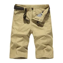В стиле милитари Шорты Большие размеры Тактический Cargo Шорты Для мужчин повседневные короткие брюки хлопок Для мужчин; повседневные шорты