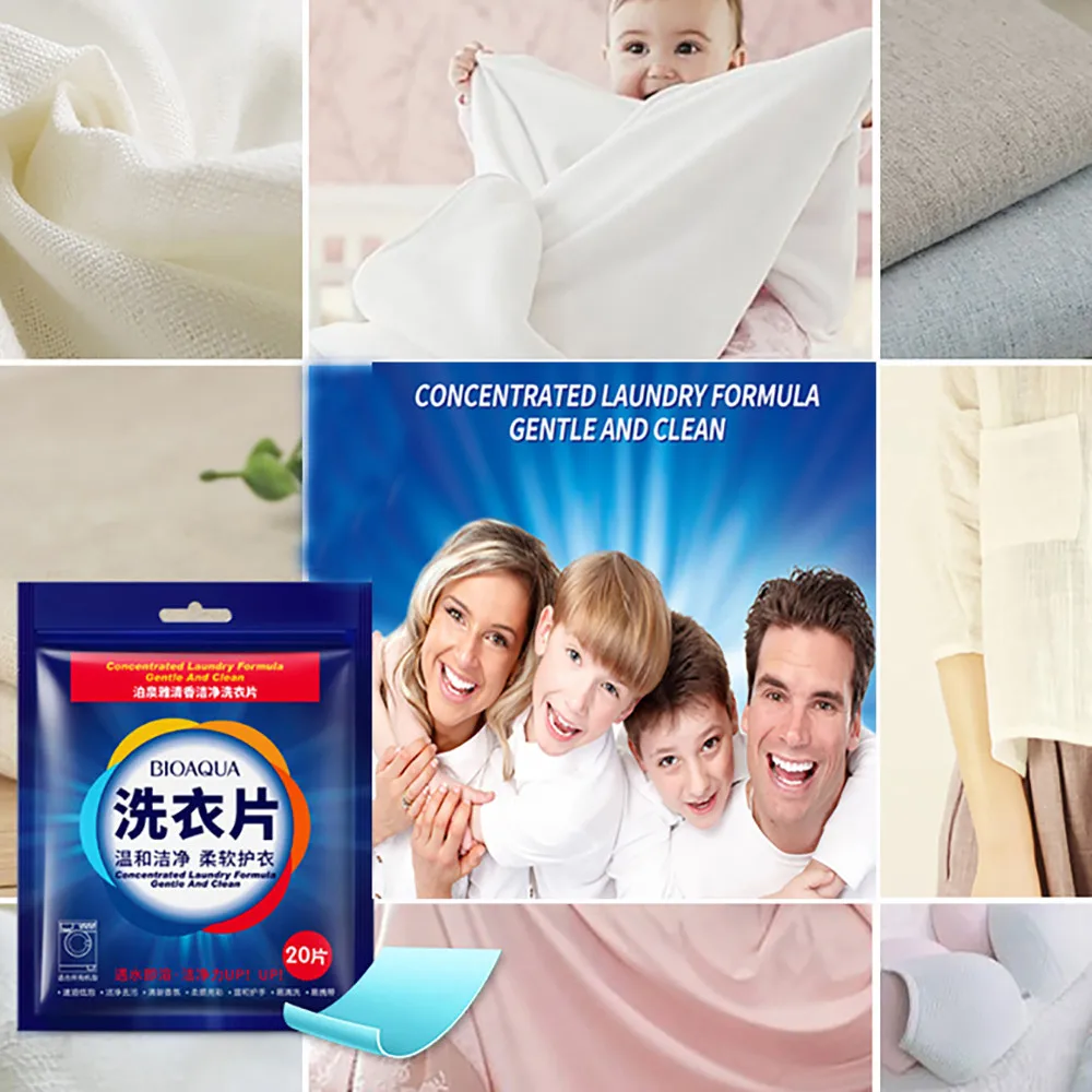 

Washing Machine Hand Wash Clean Laundry Sheet Decontamination Soft Clothing Cleaning Detergent Stain Remover #30
