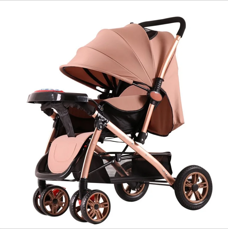 

Baby stroller Widening and Lengthening of High Landscape Reclining folding stroller Four Seasons General