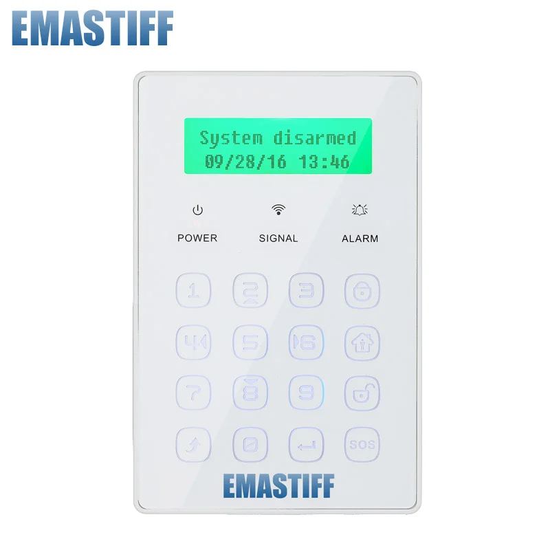  free shipping Wireless Menu Ultra-thin touch Password Keypad Keyboard 433MHz Just For GSM PSTN Our 