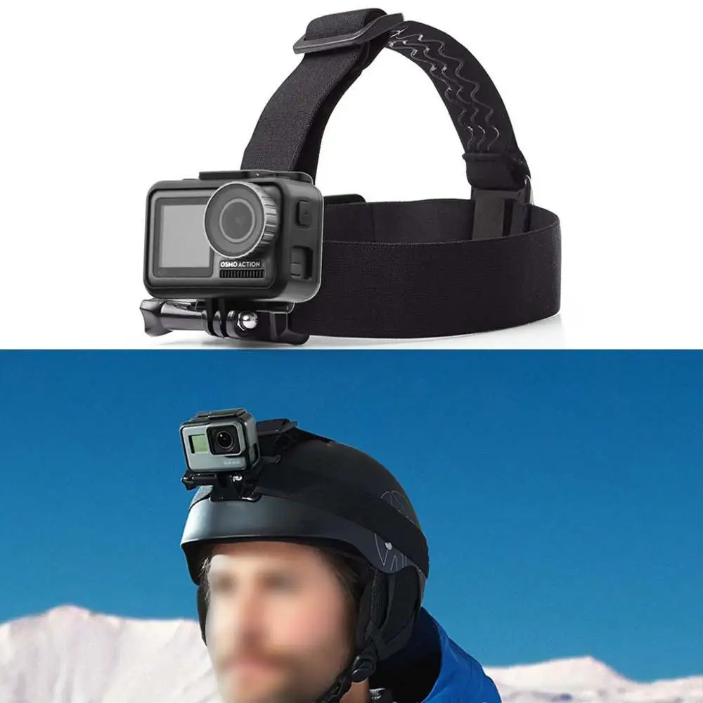 

Head Strap Mount Belt Headband Holder For DJI OSMO Action For GoPro Hero Camera For Outdoor surfing/skiing/skateboarding/riding