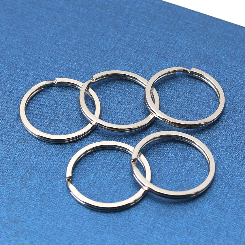 

10PCS Metal Key Holder Split Rings Unisex Keyring Keychain Keyfob Accessories Two Sizes 32MM and 28MM