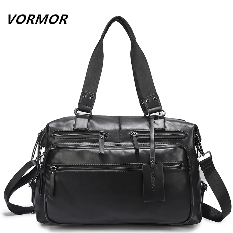 

VORMOR Handbag Men Messenger Bags PU Leather Man Bags Fashion Male Men Travel Bag Man Casual Totes Bag