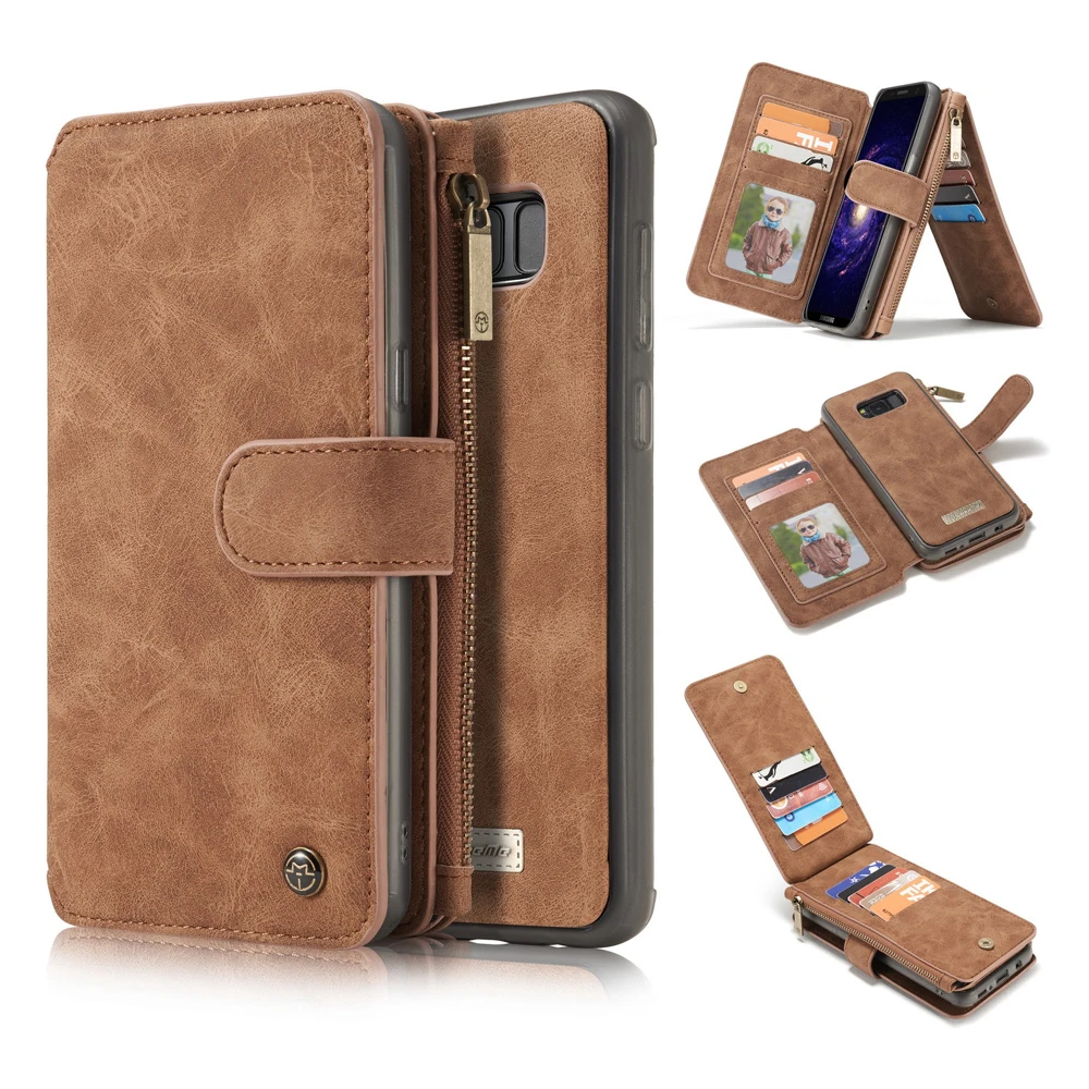 CaseMe Leather Phone Case For Samsung S8 Case Plus Wallet