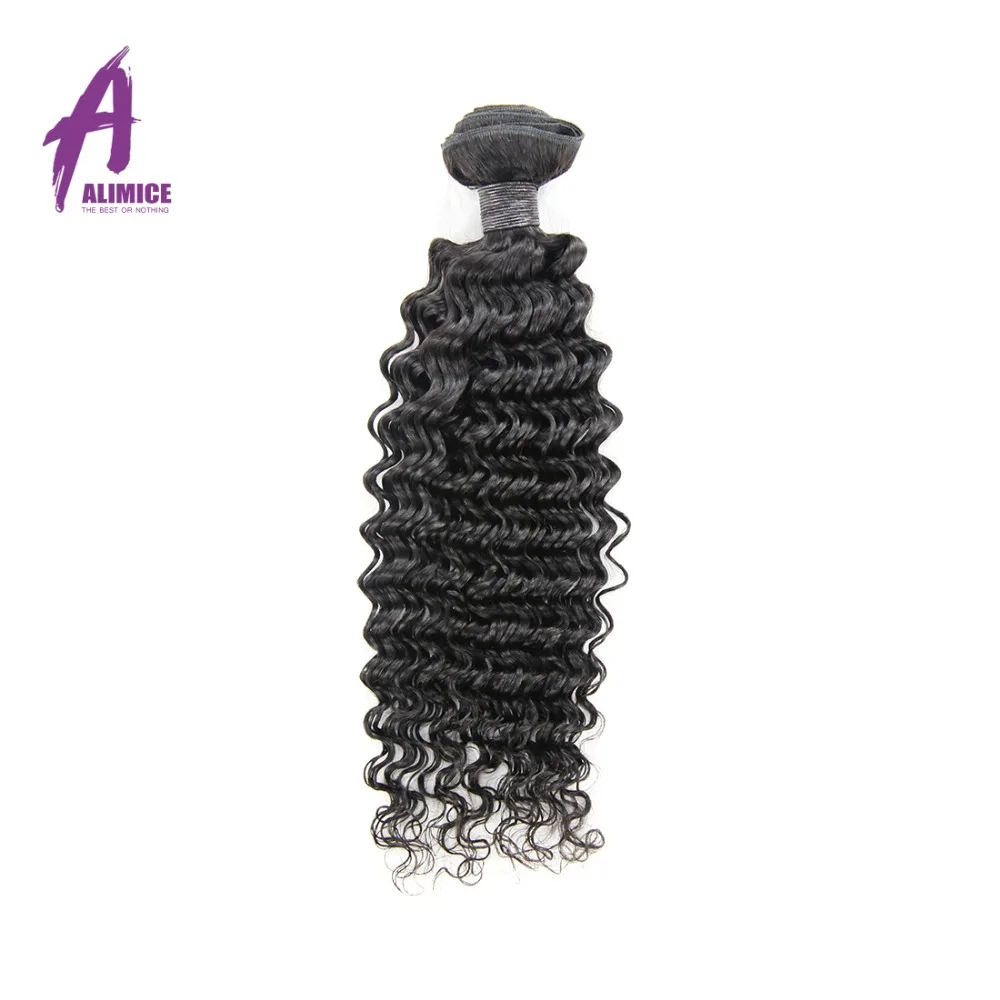 Alimice font b Hair b font Brazilian Deep Wave font b Hair b font Bundles Natural