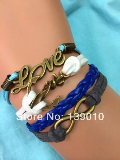 Сплав металла Для женщин мужчин костюм Jewelrys плетеные Многоцветный Кожа Замша