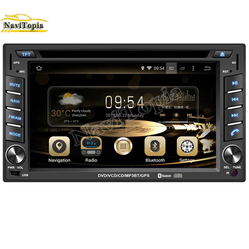 Best NAVITOPIA 6.2Inch 4G RAM 32G ROM Octa Core Android 9.0 Car DVD GPS for Dodge Brisa 2002-2012 for Hyundai Matrix 2001-2010 0