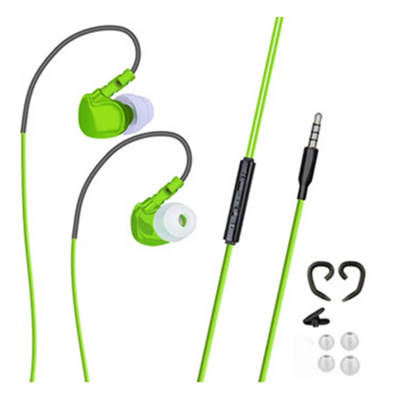 

S20 Sport Waterproof In Ear Earphones Ear Hook Running Earpiece with Microphone for DJ HiFi Earbuds