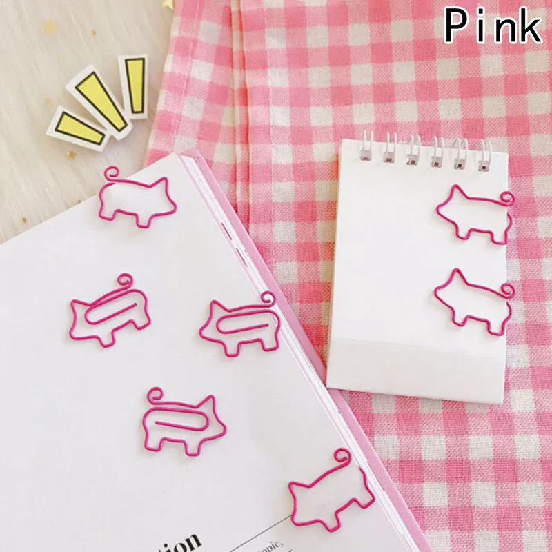 3 шт./лот свиньи животные розовый закрепить зажим для бумаги школьные офисные поставки Escolar Papelaria подарок канцелярские принадлежности