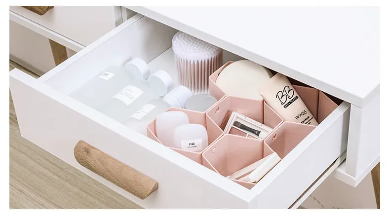 Пластиковая отделочная сетка ячеистый ящик интервальный шкаф Органайзер носки Нижнее белье коробка для хранения аккуратные кухонные ящики разделительная пластина
