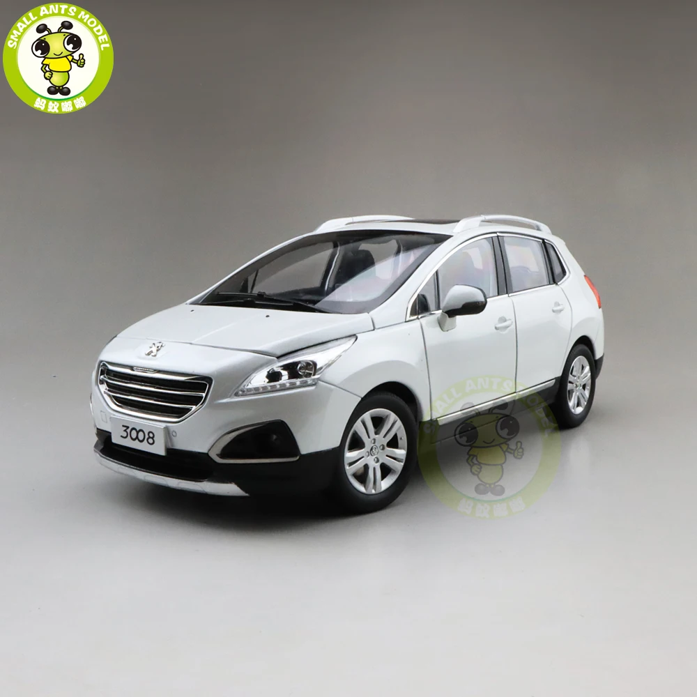 1/18 Китай peugeot 3008 литая под давлением модель автомобиля игрушка джип Дети Мальчики Девочки Подарки белый
