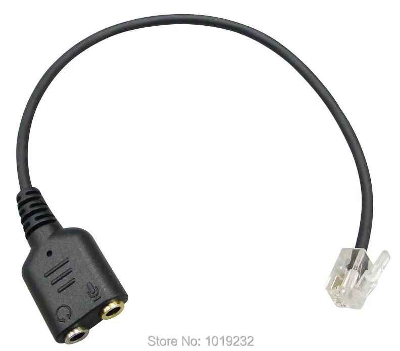 10pcs/lot Free Shipping PC Headset to CISCO Phone Jack, Dual 3.5mm to