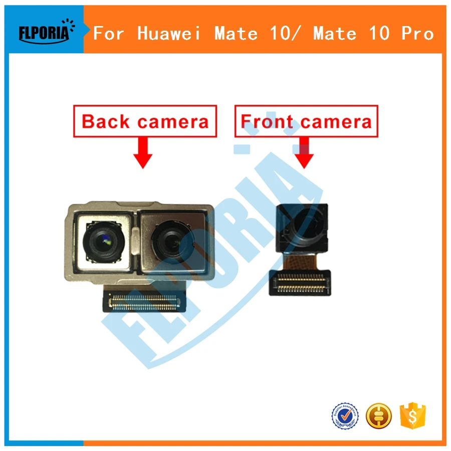 

For Huawei Mate 10 / Mate 10 Pro Main Back Rear Big Camera Module Flex Cable Front Small Facing Camera Replacement Parts