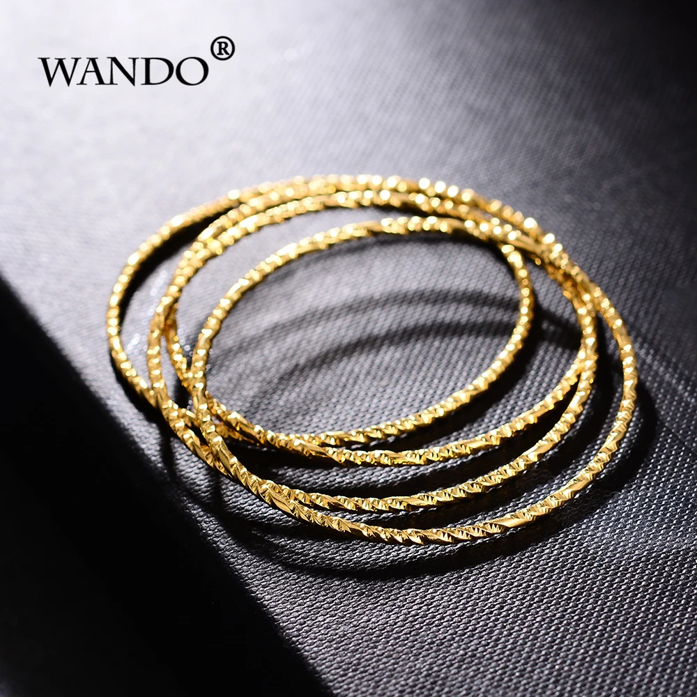 WANDO 4 шт./лот детская детский браслет ювелирные изделия из золота Цвет элегантный арабских/Эфиопский браслеты пожелания по случаю Дня Рождения Подарки b140