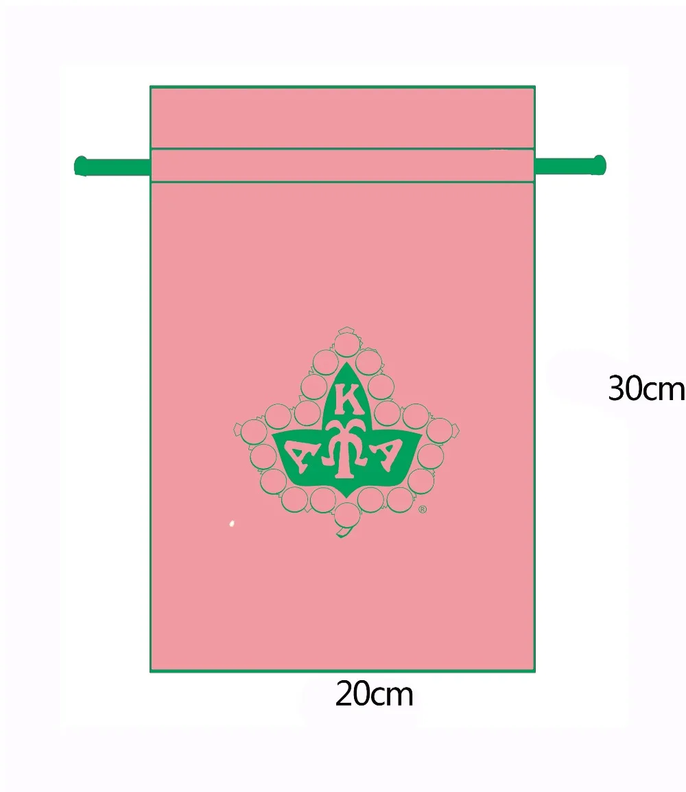 

Canvas Drawstring Bag,72 pink bag,with C7 green jade rope 20 cm X 30 cm ,100pcs,print same green logo