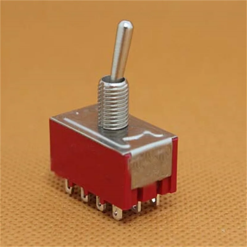 5pcs MTS402 rocker switch four pole double throw switch 2 to 12 feet