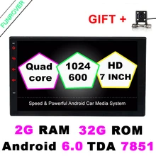 2 Din Car Dvd Player Auto Radio Universal Quad Core 7″GPS Nav Wifi