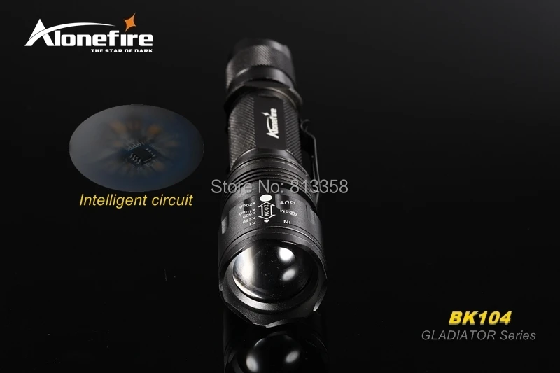 Alonefire bk104 Гладиатор серии CREE xm-l T6 LED 5 Режим масштабирования портативный светодиодный фонарик