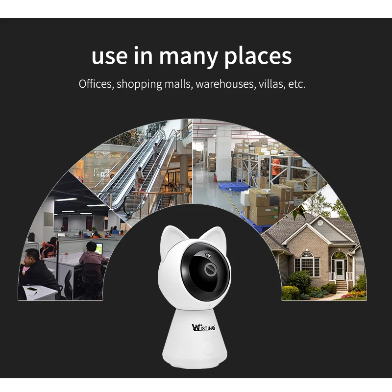 Wistino CCTV 1080P ip камера беспроводная видеонаблюдения Wifi видео детский монитор умный