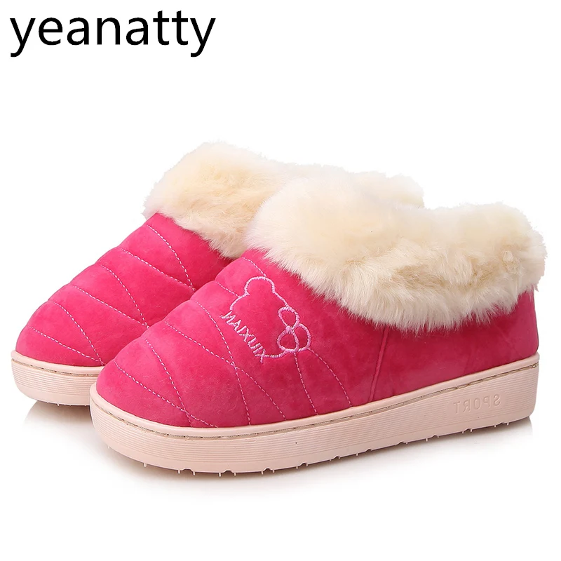 Winters Women And Men Indoor Slippers Warm Plush Ladies Shoes Lovers Shoes Home Floor Bedroom Slippers Winters Women And Men Indoor Slippers Warm Plush Ladies Shoes Lovers Shoes Home Floor Bedroom Slippers