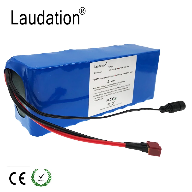 Laudation 36V 10ah 500W высокая мощность и емкость 42V 9.6ah 18650 литий ионная батарея мотоцикл