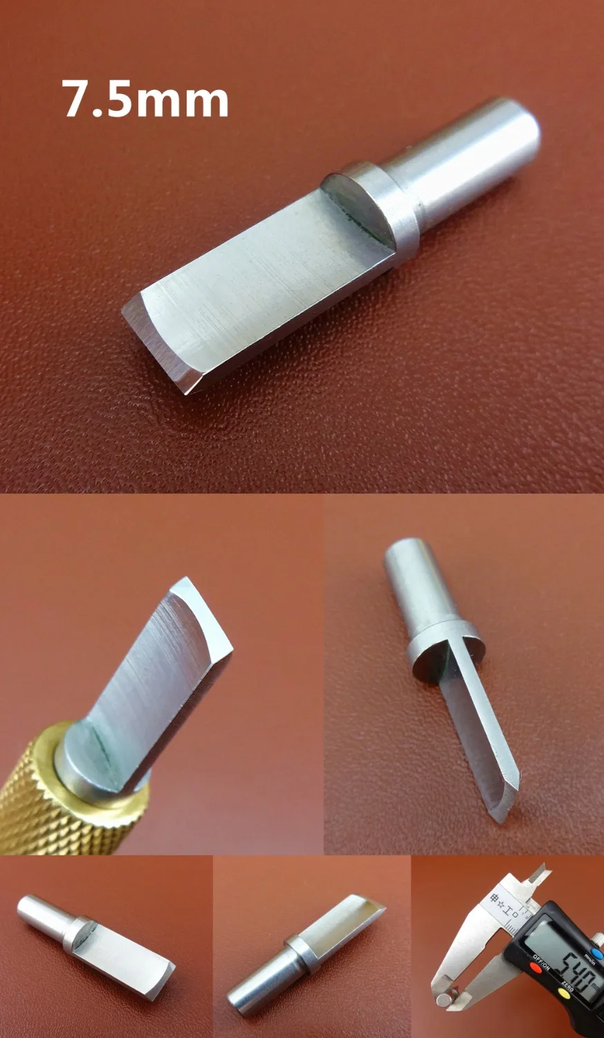 

1pc 7.5mm Leathe Craft Adjustable Swivel Carving Knife Cutter Replace Blade Tool -Sewing Carving Stitching Stamping Knife Cutter