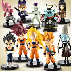 10 шт./компл. Gotenks сын Goku vegeta плавки морозильник ПВХ Фигурки Dragon Ball Z Коллекционная модель куклы Dragonball Z игрушка 6-8