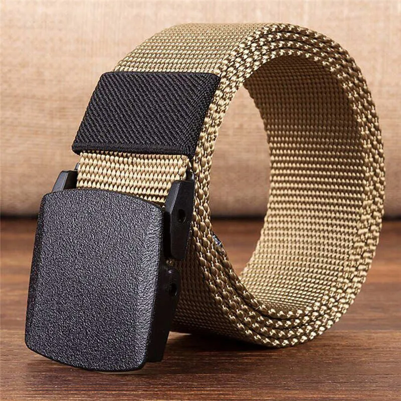 Men's Outdoor Sports Nylon Waistband Canvas Web Belt Dazzling cinturones Para Mujer Ceinture Homme Harajuku La Ceinture A16# (3)