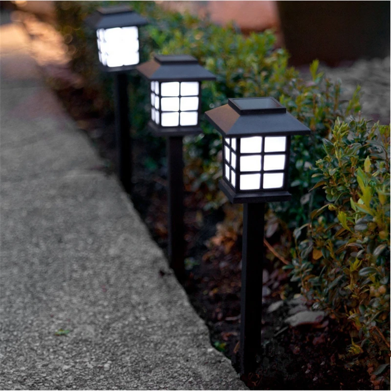 Kopen Nieuwste Solar Tuin Licht Outdoor Ground Lamp Solar Landschap Gazon Licht Huis Tuin Yard Muur Hek Pathway Lamp Nachtlampje