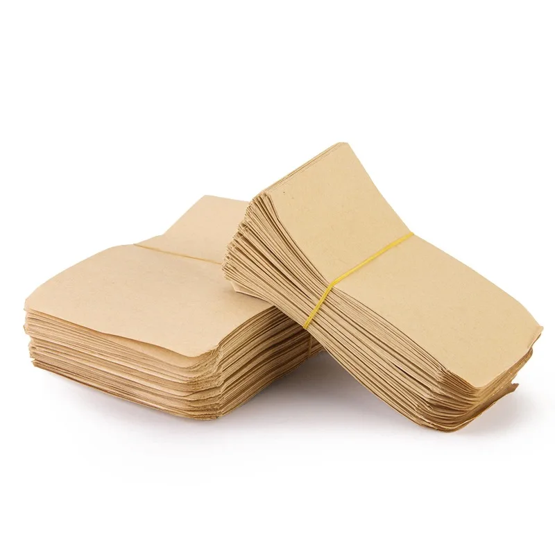 100 штук конверты из крафт-бумаги бумажные пакеты мини конверты-пакеты для монет для дома и сада 2 размера