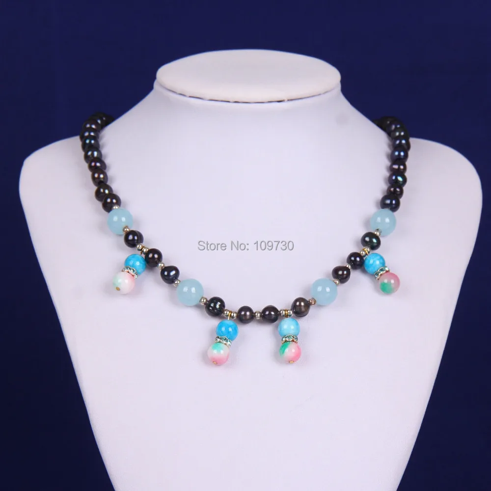 

Jewelry 002777 New fashion freshwater aquaculture pearl gem pendant necklace jewelry handmade