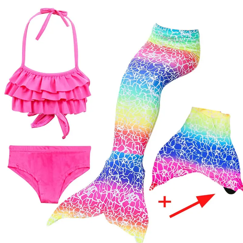 

Girls Mermaid Tails Bra Shorts Dress Monofin Swimsuit Cosplay Kids Children Mermaid Tail Swimming Wear Flipper Costume Clothing