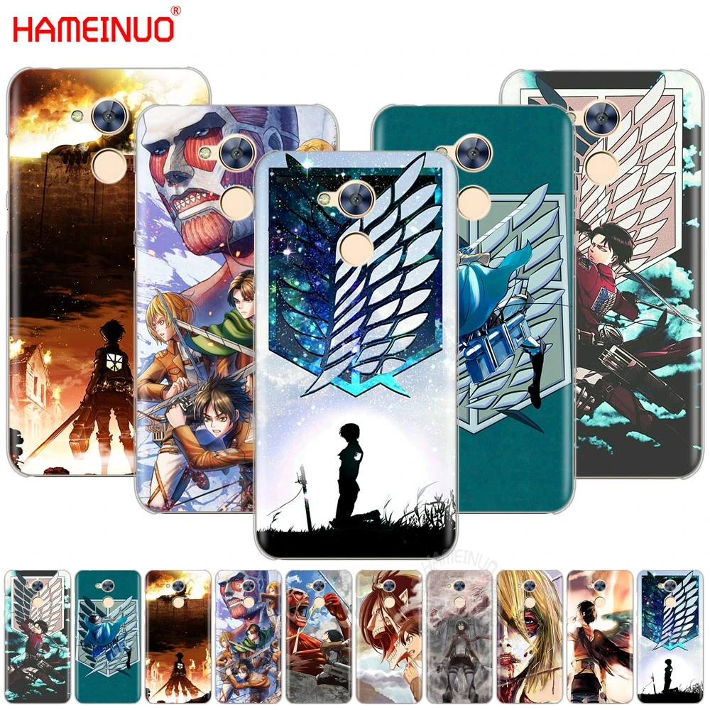 HAMEINUO аниме японский атака на Титанов Чехол для телефона Huawei Honor V10 4A 5A 6A 6C 6X 7X 8 9 NOVA 2