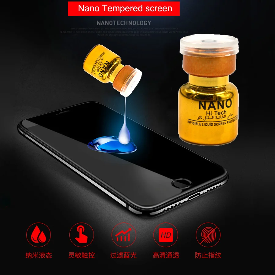 For iPhone Universal Nano Liquid Screen Protector 5D