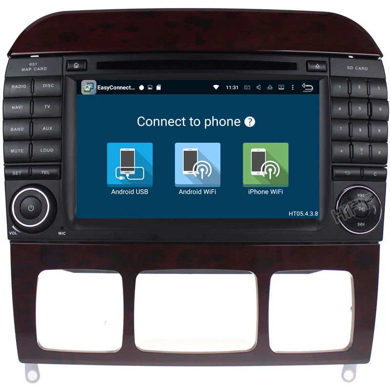 Clearance IPS 2 Din Auto Radio Android 9.0 For Mercedes/Benz/W220/W215/S280/S320/S350/S400 S Class Car Multimedia Video Player GPS DVR 17