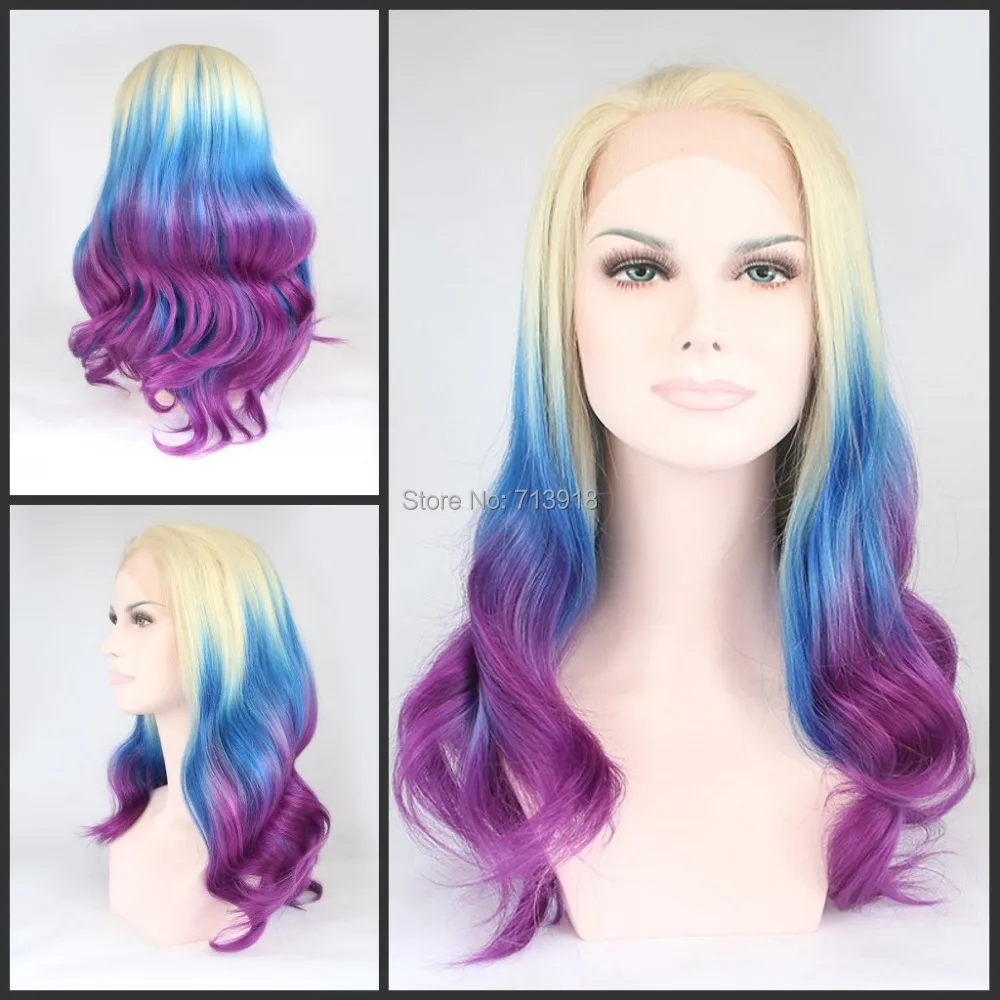 FREE SHIPPING Natural Heat Resistant Kanekalon Hair 3Tone Blonde/Blur