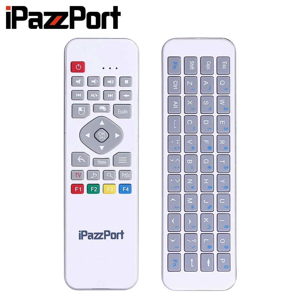 iPazzPort-KP-810-35H-2-Wireless-Mini-Controller-IR-Control-Touchpad-Full-Keys-Rechargeable-Battery-White