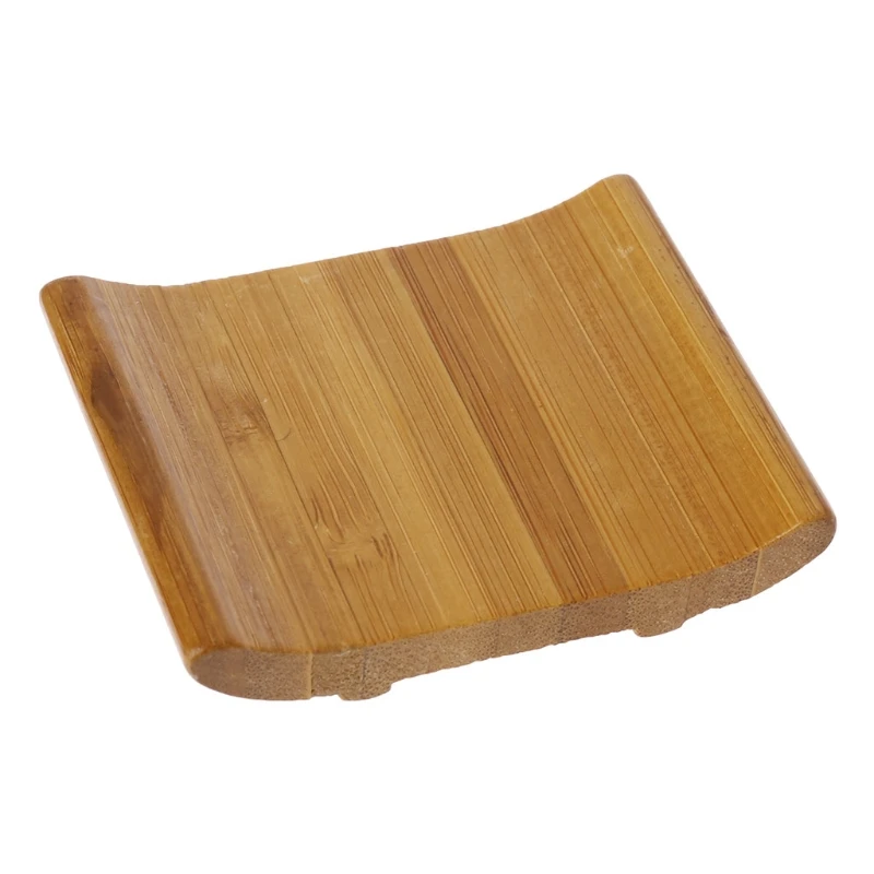Натуральный Бамбуковый держатель для мыла, тарелка для ванной комнаты, подставка для хранения - Цвет: Brown