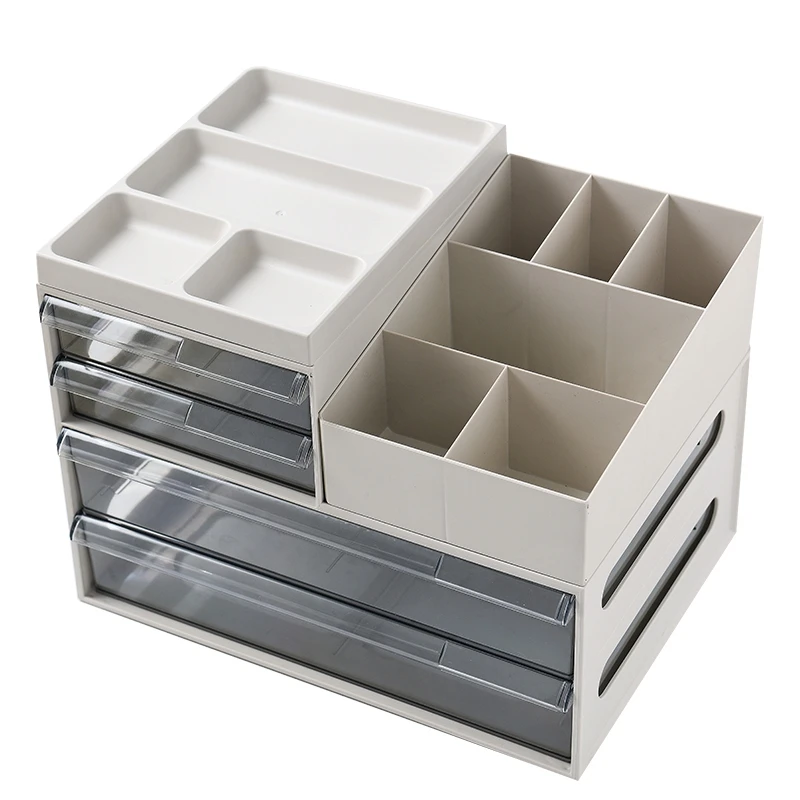 Офисная приемная коробка для файлов, ящик для рабочего стола, пластиковый органайзер, чехол для хранения, для студентов, А4, бумага, канцелярские принадлежности, для документов, для организации ящиков - Цвет: Khaki