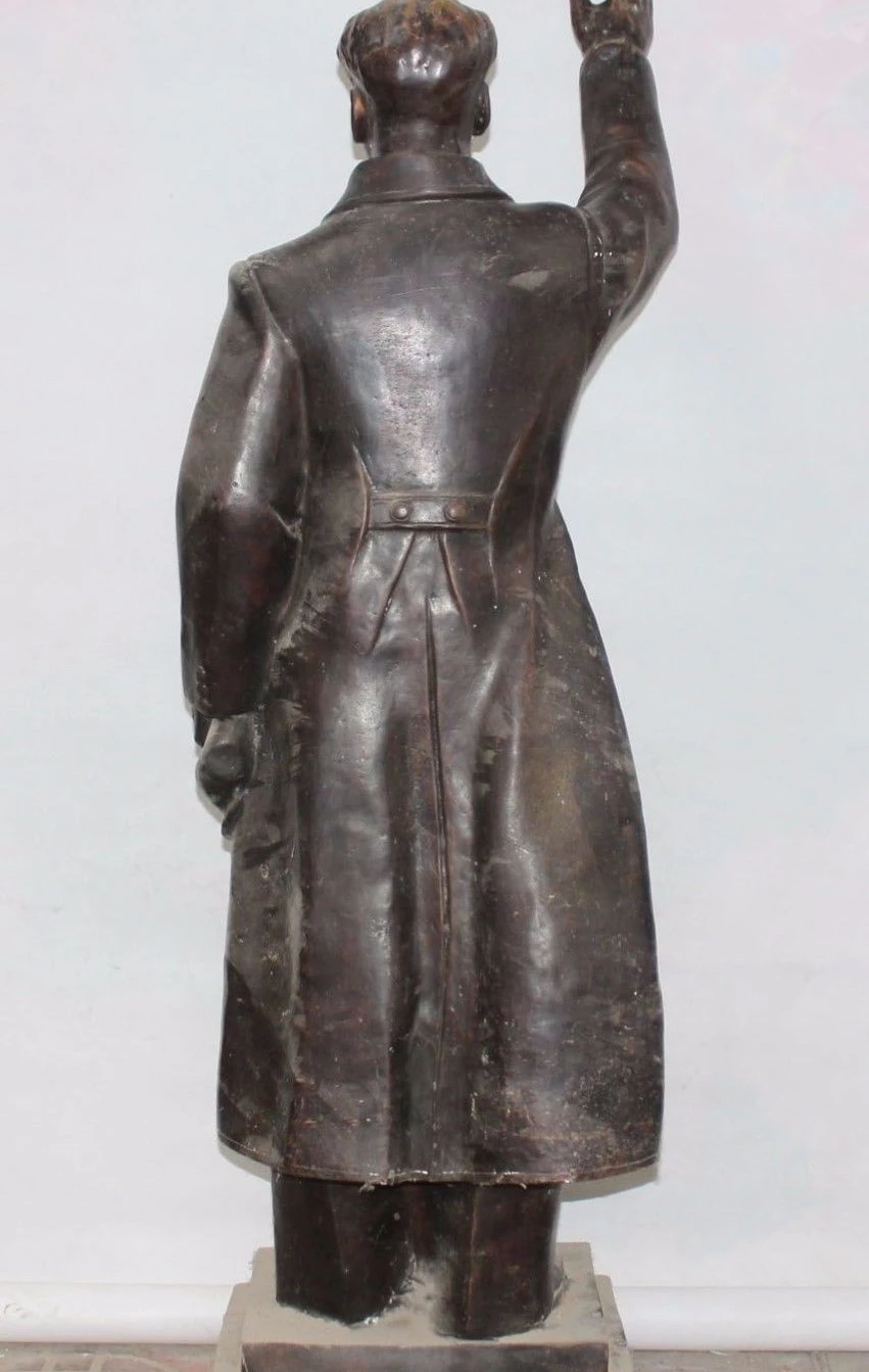 Бесплатная доставка 48 &quotкитайская Бронзовая статуэтка Великий cacique Mao Ze Dong г н
