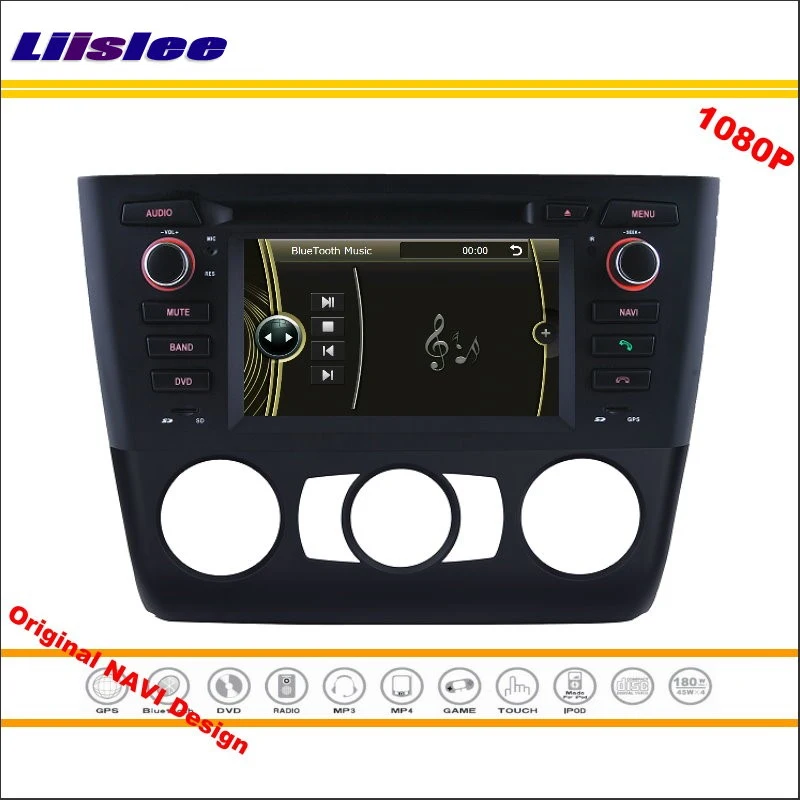 Excellent Liislee For BMW E88 1 Series 2004 Onwards Convertibl Stereo Radio CD DVD Player GPS 1080P HD Screen System Original NAVI Design 2