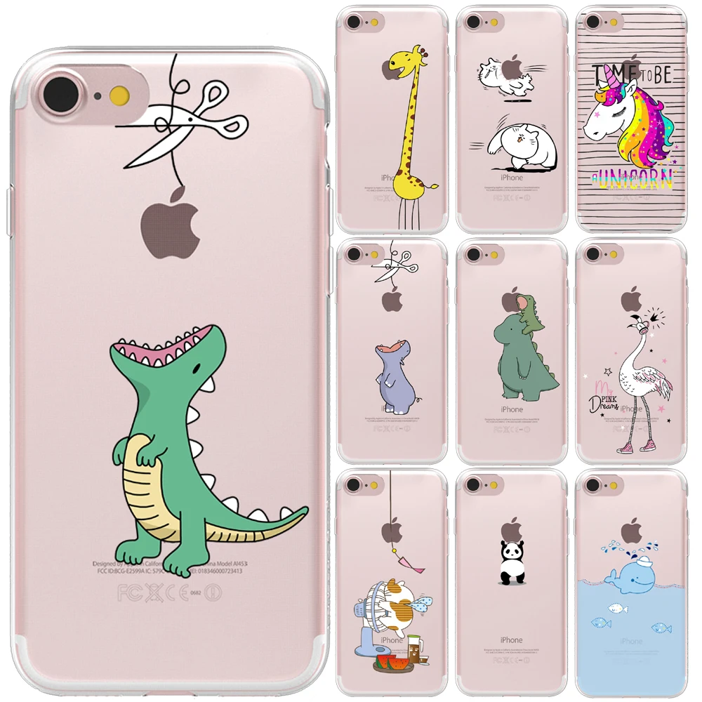 For Funda iPhone 11 Pro XS Max X XR 5 5S 6 6S 7 8 Plus Cute Animals for Cover iPhone 8 Case Soft TPU for Capa iPhone 11 Case For Funda iPhone 11 Pro XS Max X XR 5 5S 6 6S 7 8 Plus Cute Animals for Cover iPhone 8 Case Soft TPU for Capa iPhone 11 Case
