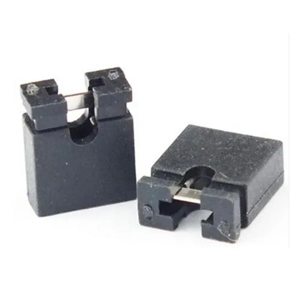 500PCS 2.54mm single row pin jumper cap short circuit blocks connecting