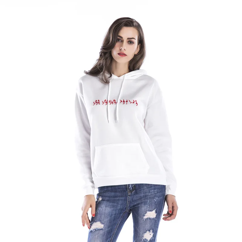 2018 Winter Casual Fleece Women Embroidered Hoodies